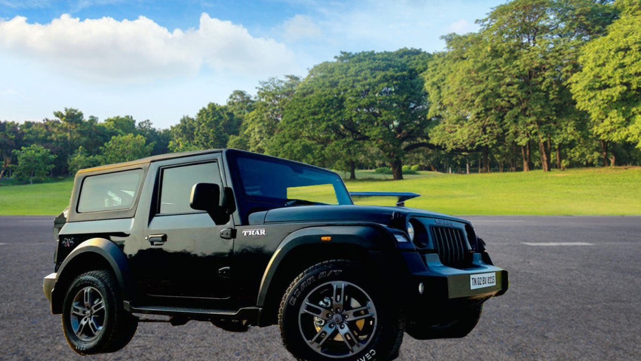 New Black Mahindra Thar